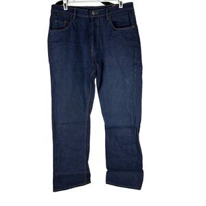 Levis 501 Original Fit Mens Jeans M 32 L 32 Button Fly 100% Cotton Dark Blue